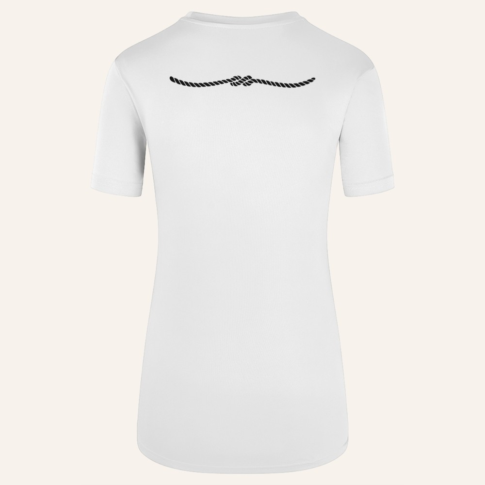 Kileekie Women's tee, white, back rope